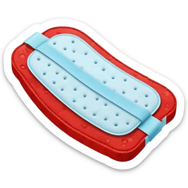 Menstrual blood on pad  sticker