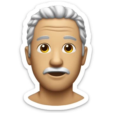 Man dripping wet sticker