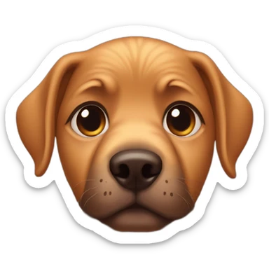 Face with puppy dog eyes sticker