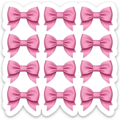 Cute girly bows sticker