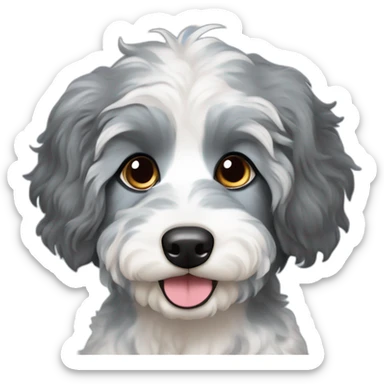 A model dog  blue Merle Aussiedoodle sticker