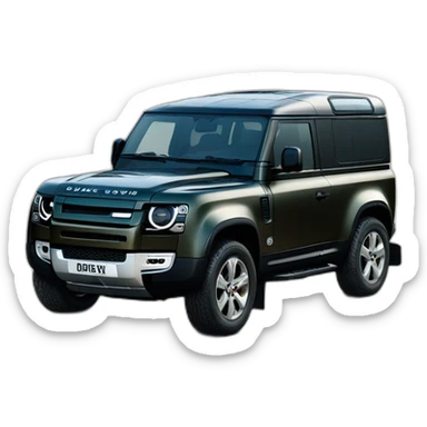 the new landrover defender black sticker