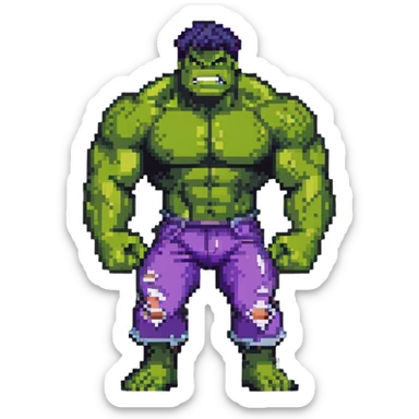 hulk superhero sticker