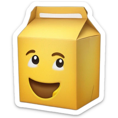 happy meal box sticker