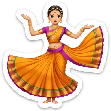 give me some bharatanatyam dancer emojis sticker