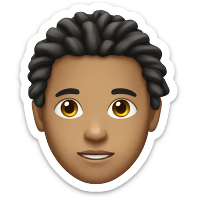 Lightskin, boy, dreads, slit eyebrow sticker