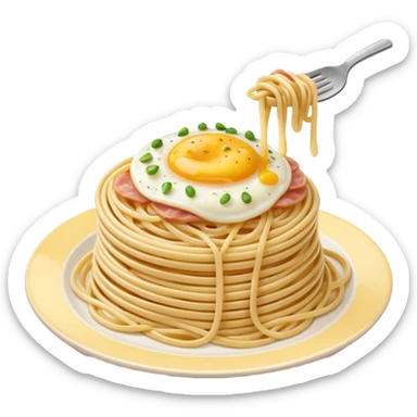 anime gothic carbonara spaghetti sticker