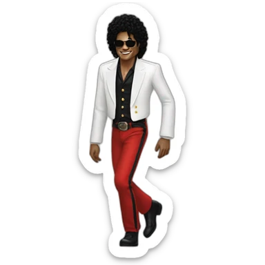 Mickel Jackson moon walk sticker