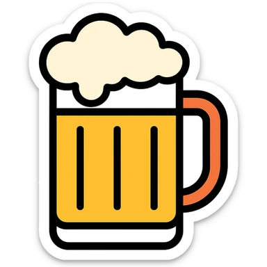 beer mug sticker