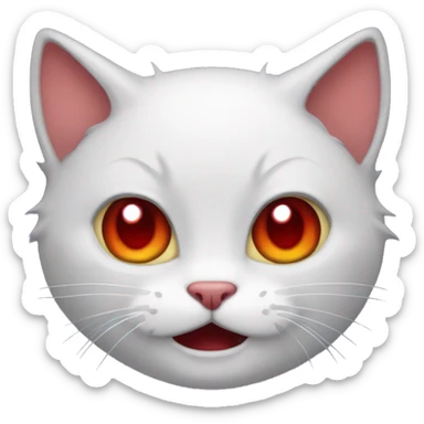 Vampire kitty sticker