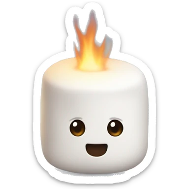 Marshmallow sticker
