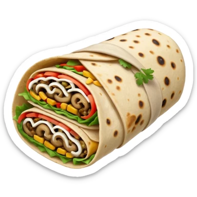 Mushroom Veg Burrito sticker