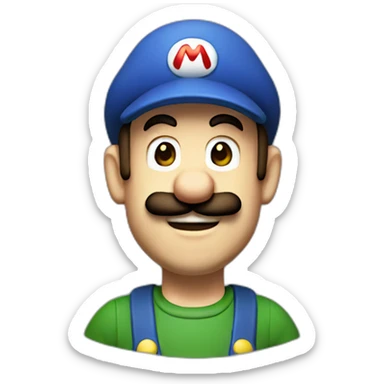 Luigi from Mario sticker