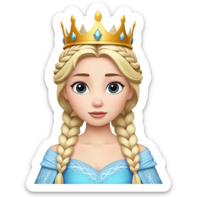 Crown 👑 and Elsa sticker
