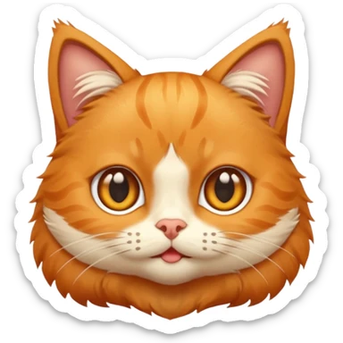 This is a cat meme in which the cat says uyapapa hmm uyapapa make a emogi of that cat for me sticker