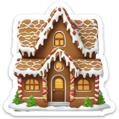 Ginger bread house sticker