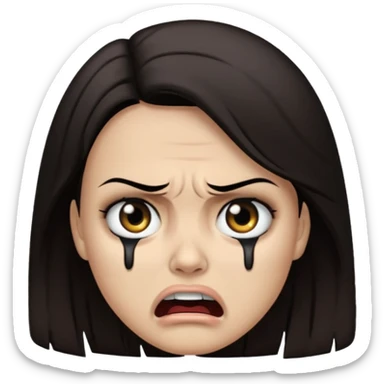 caveira chorando sticker