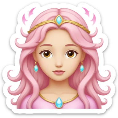 Pink girly Goddess sticker