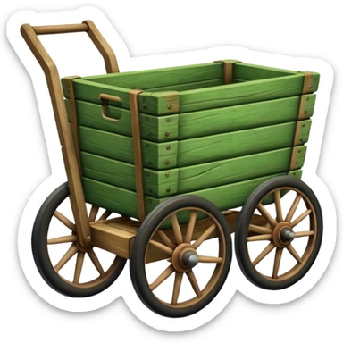Green cart. sticker