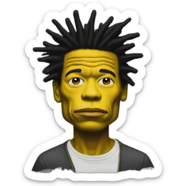 Basquiat sticker