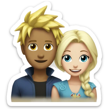 roxas and trixie in aba sticker