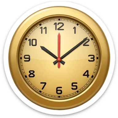 clock it emoji sticker