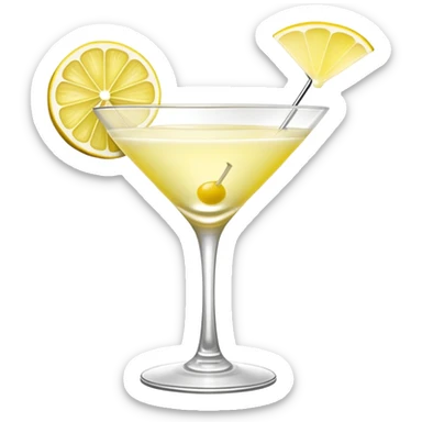 Sophisticated lemon drop cocktail that’s creamy  sticker