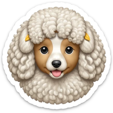 Perro caniche sticker