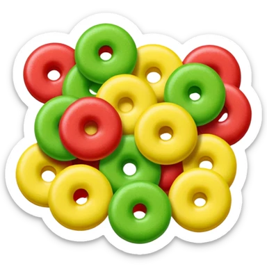 Sour candy sticker