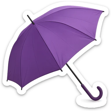 purple umbrella sticker
