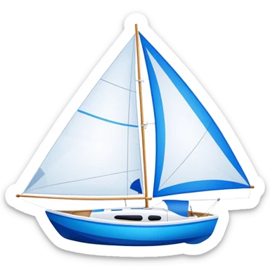 Sailboat - Sunfish (Model Year: 2021) (Iconic colour: Bright sail with blue and white) sticker
