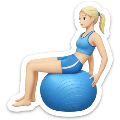 Pilates squishy ball bala sticker