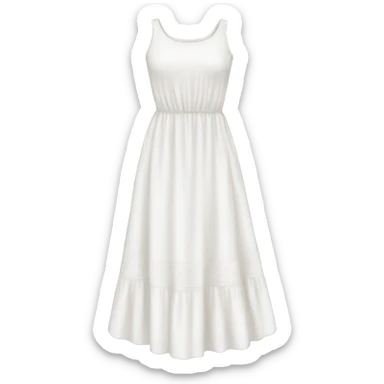 white flowy sundress sticker