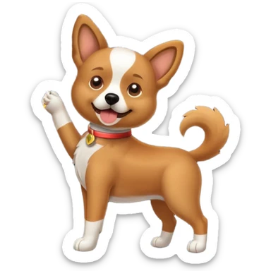 dog shooting fireworks out of his butt sticker