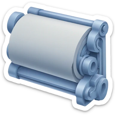blueprint scroll isometric sticker