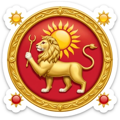 پرچم شیر و خورشید ایران sticker