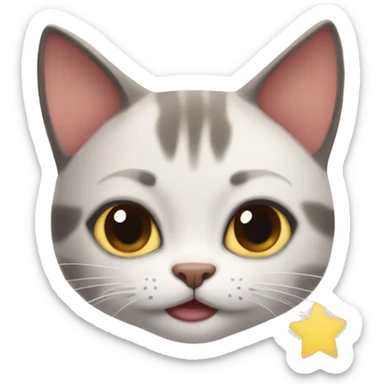 Meow meow meow cat  sticker