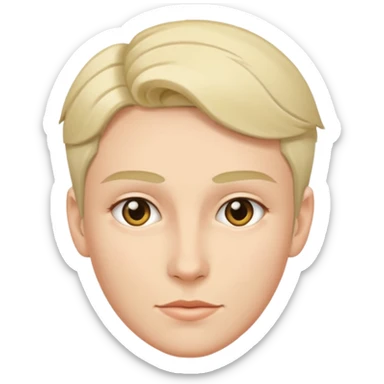 a woman that has a mans face  sticker