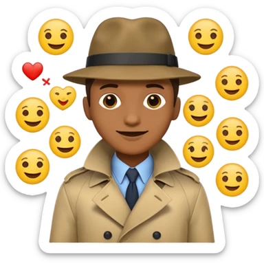 a detective film - several emojis sticker