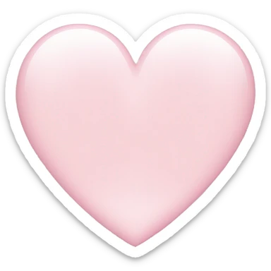 Light pink heart  sticker