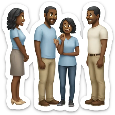 Married proposal light couple sticker