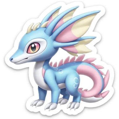 Meloetta-Sergal-Cresselia-Palkia-Stitch-Fakémon-creature-hybrid sticker