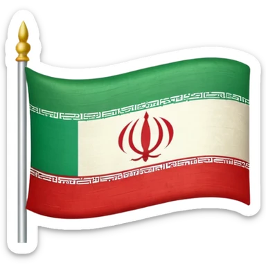 Iranian flag sticker