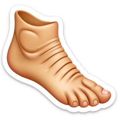 Foot with a million toes sticker