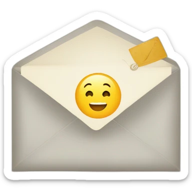 Gute envelope with invitation sticker