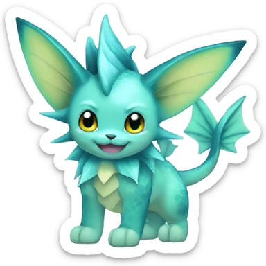 Vaporeon full body sticker