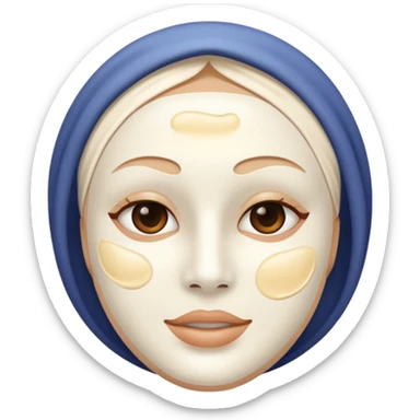 skincare mask sticker