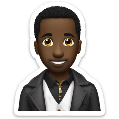 P diddy hold kid ￼ sticker