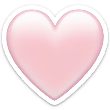 Pretty Light pink heart  sticker