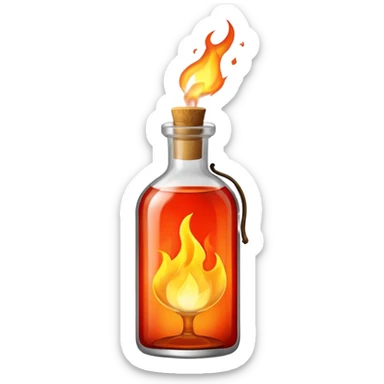 molotov cocktail sticker